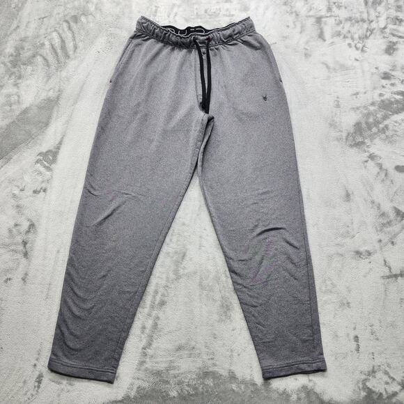 Spyder Pants Mens S Gray Straight Leg Tapered Jogger Sweatpants Pockets Workout - Picture 1 of 12